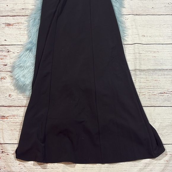 NWT Show Me Your Mumu Zurich Knot Gown in Black Stretch Crepe - Picture 7 of 9
